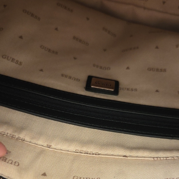 Guess Elegant Black Tote with Gold Details - Picture 8 of 8